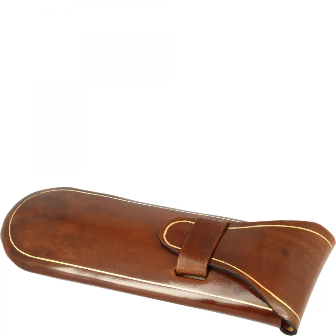 Outlet Leonardo Shoes Porta Occhiali Da Tasca Con Linguetta In Cuoio Realizzato A Mano In Diversi Colori Nero