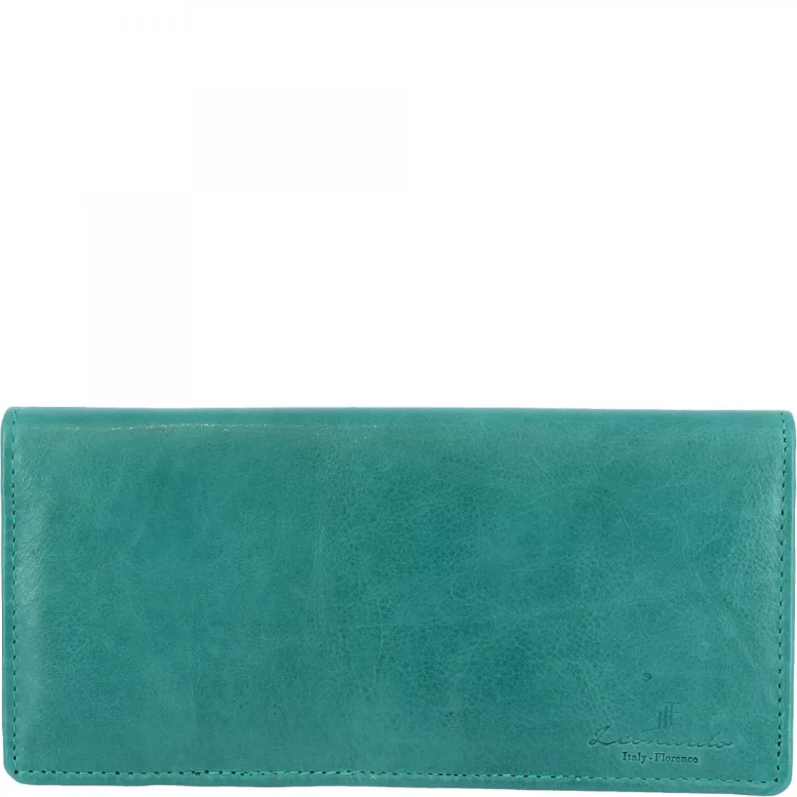 Cheap Leonardo Shoes Portafogli Da Donna Realizzato In Nappa Per Banconote Carte Di Credito In Vari Colori Arancio