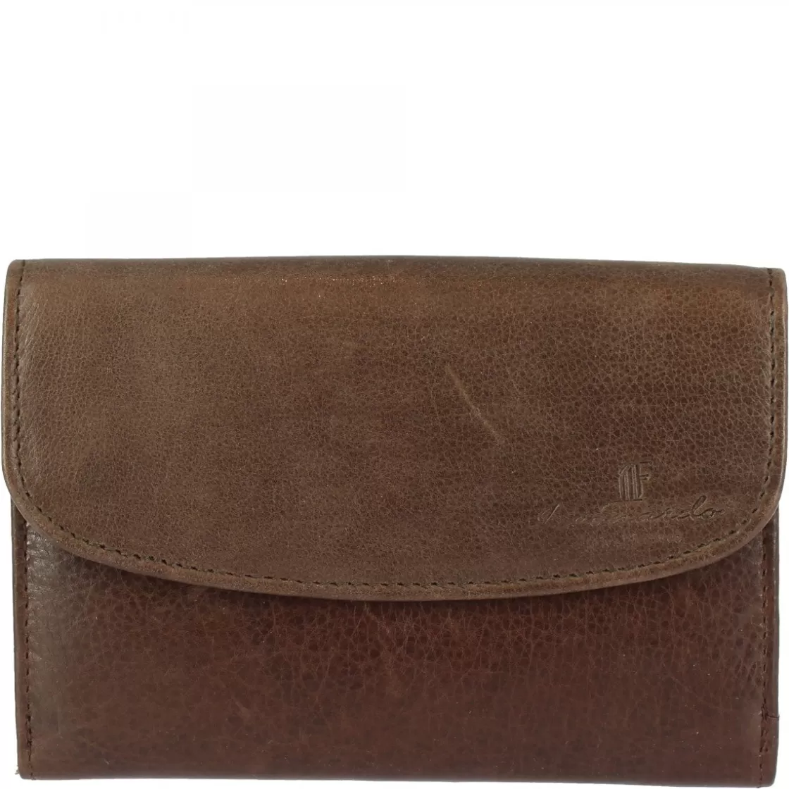 Online Leonardo Shoes Portafoglio Donna Sauvage Pelle Di Vitello Porta Tessere Banconote Con Pattina Arancione