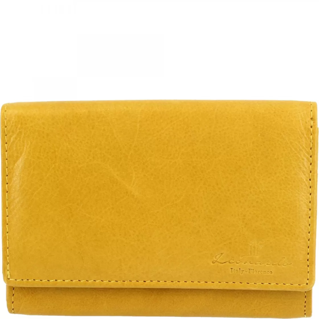 Best Sale Leonardo Shoes Portafoglio Donna Sauvage Pelle Di Vitello Porta Tessere Banconote Monete Arancione