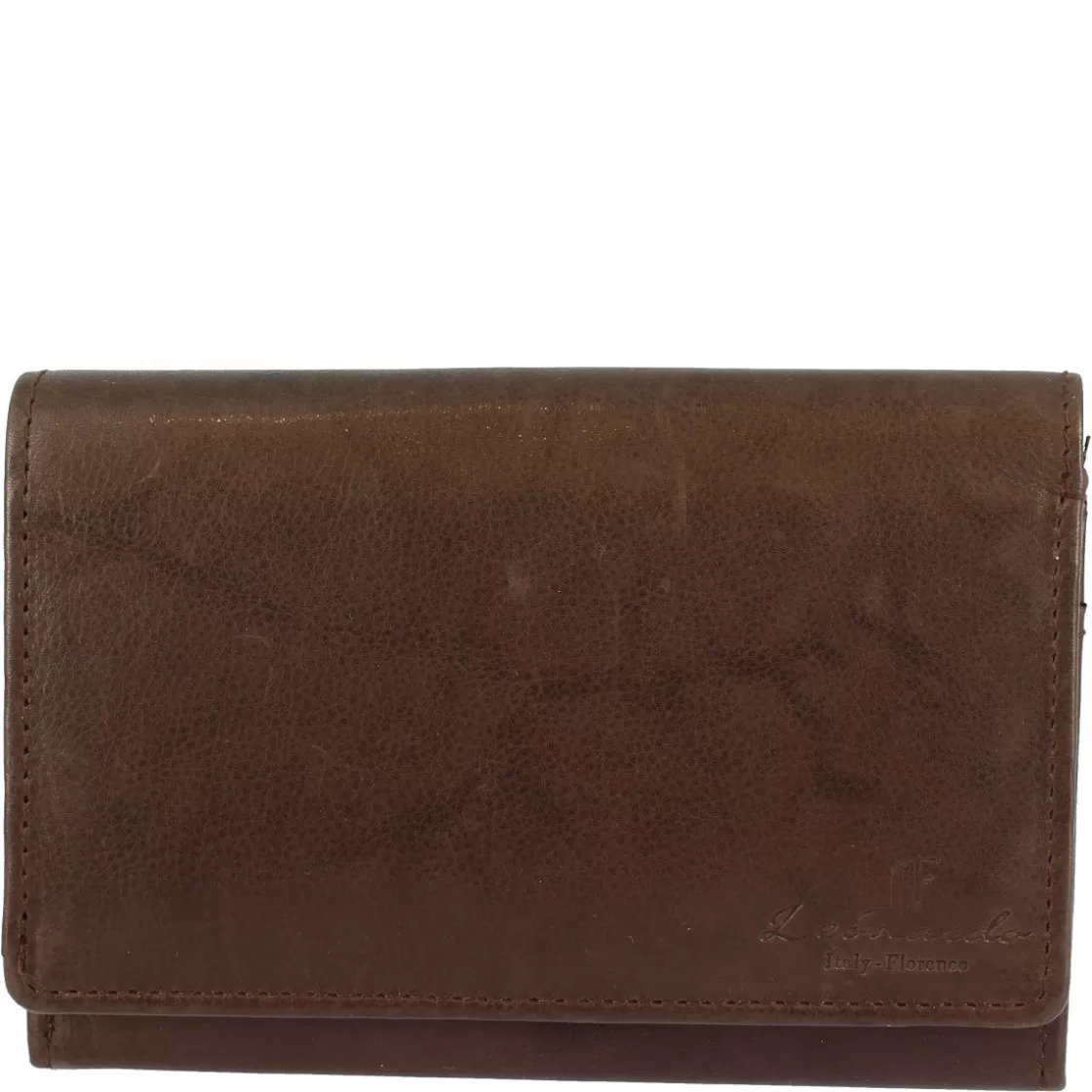 Best Sale Leonardo Shoes Portafoglio Donna Sauvage Pelle Di Vitello Porta Tessere Banconote Monete Arancione