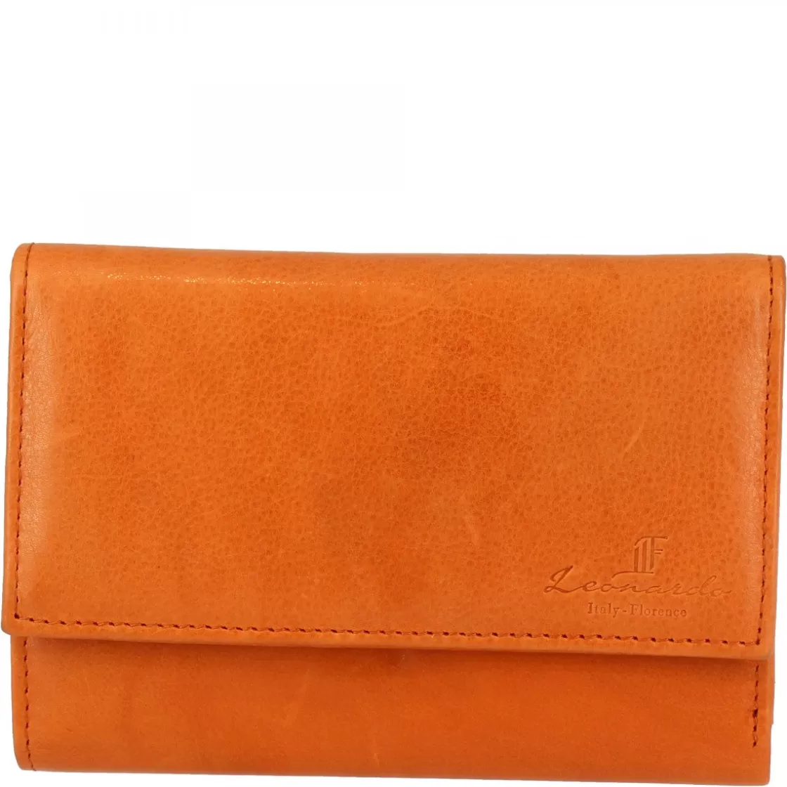 Cheap Leonardo Shoes Portafoglio Donna Sauvage Pelle Di Vitello Porta Tessere Banconote Chiusura Bottone Rosso
