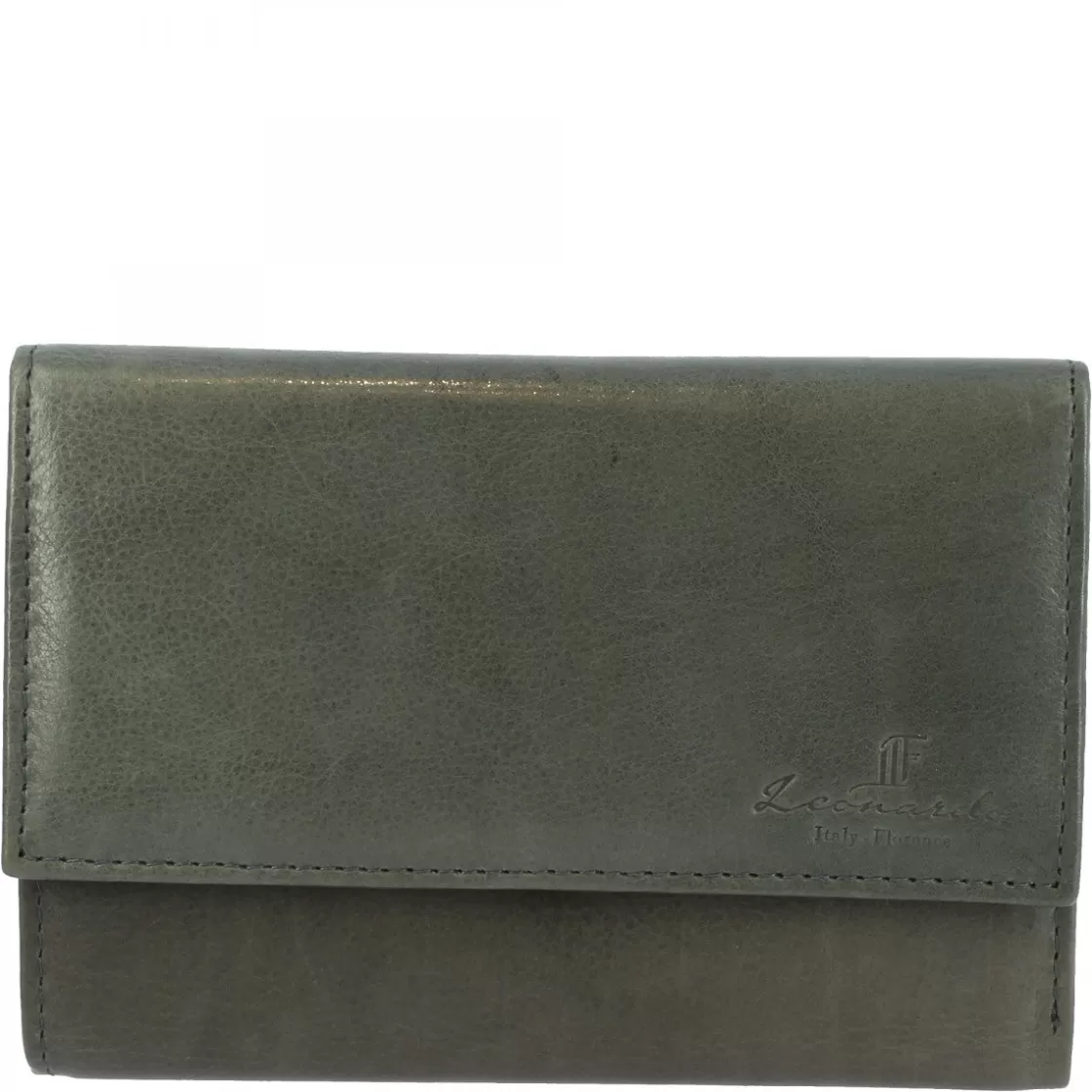Cheap Leonardo Shoes Portafoglio Donna Sauvage Pelle Di Vitello Porta Tessere Banconote Chiusura Bottone Rosso
