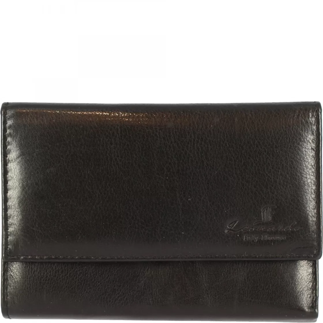 Cheap Leonardo Shoes Portafoglio Donna Sauvage Pelle Di Vitello Porta Tessere Banconote Chiusura Bottone Rosso