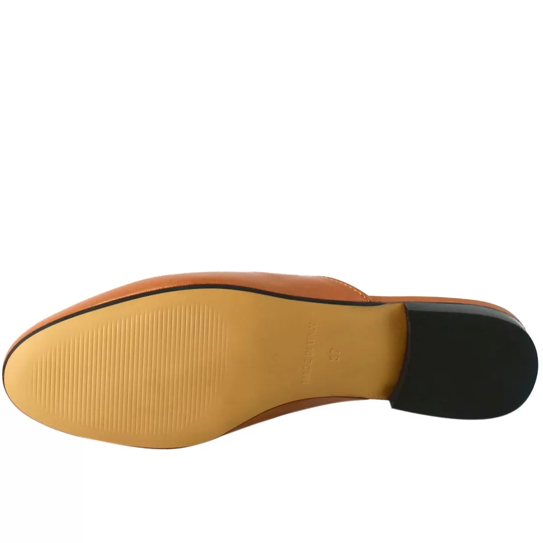 Flash Sale Leonardo Shoes Sabot Color Con Fibbia Dorata E Fondo In Cuoio Marrone