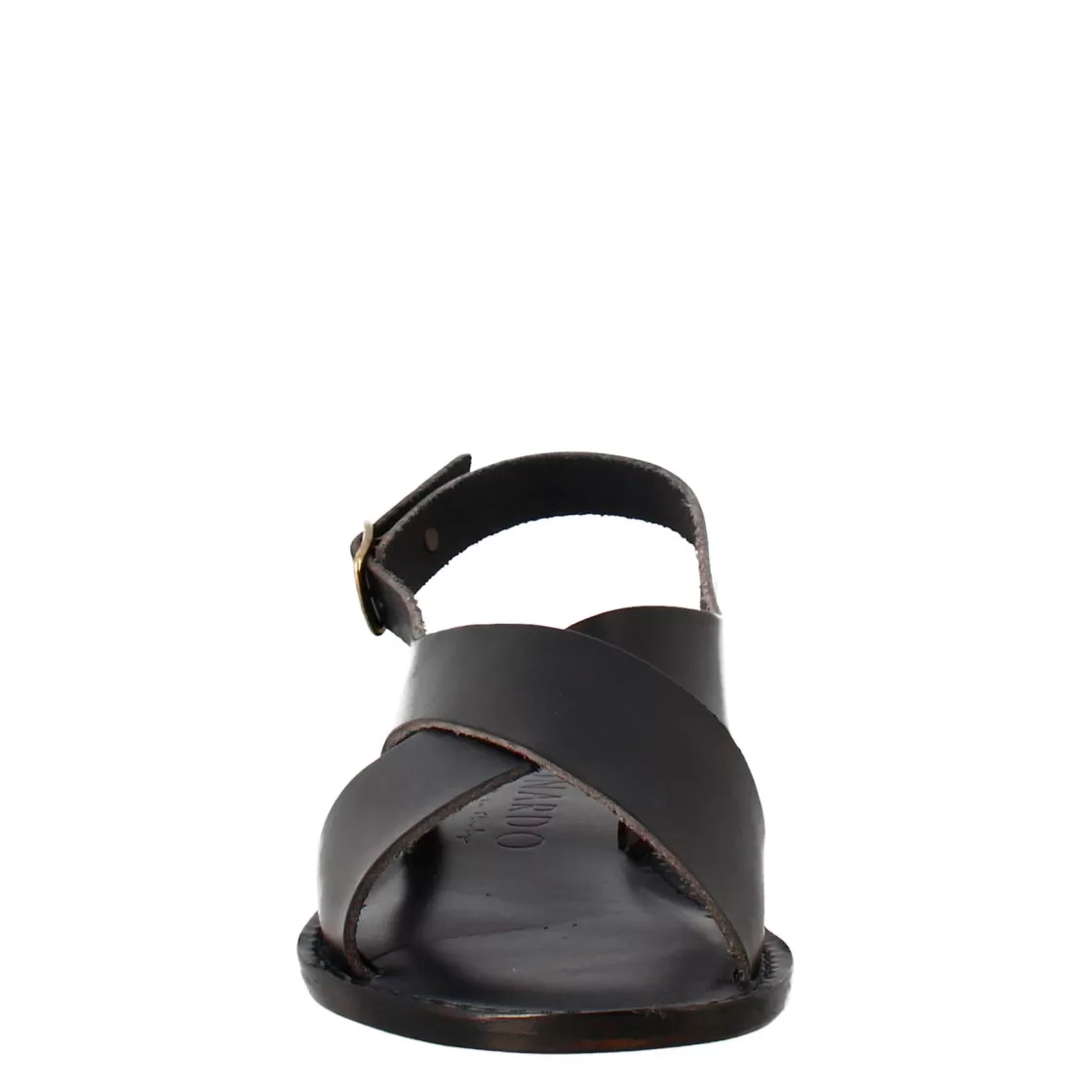 Clearance Leonardo Shoes Sandali Arcadia Da Donna Stile Romano Antico In Pelle Colore Nero