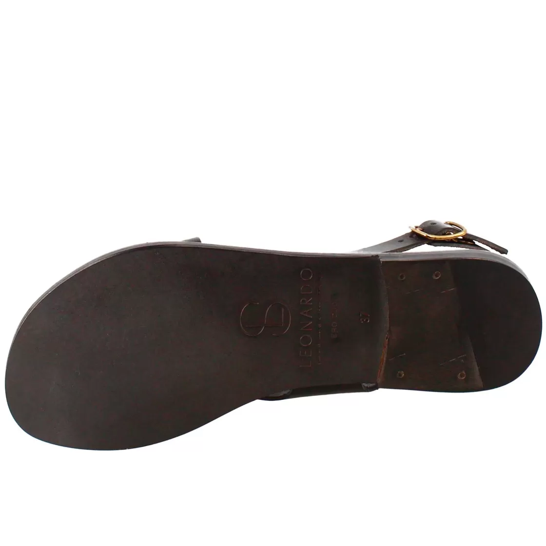 Clearance Leonardo Shoes Sandali Arcadia Da Donna Stile Romano Antico In Pelle Colore Nero