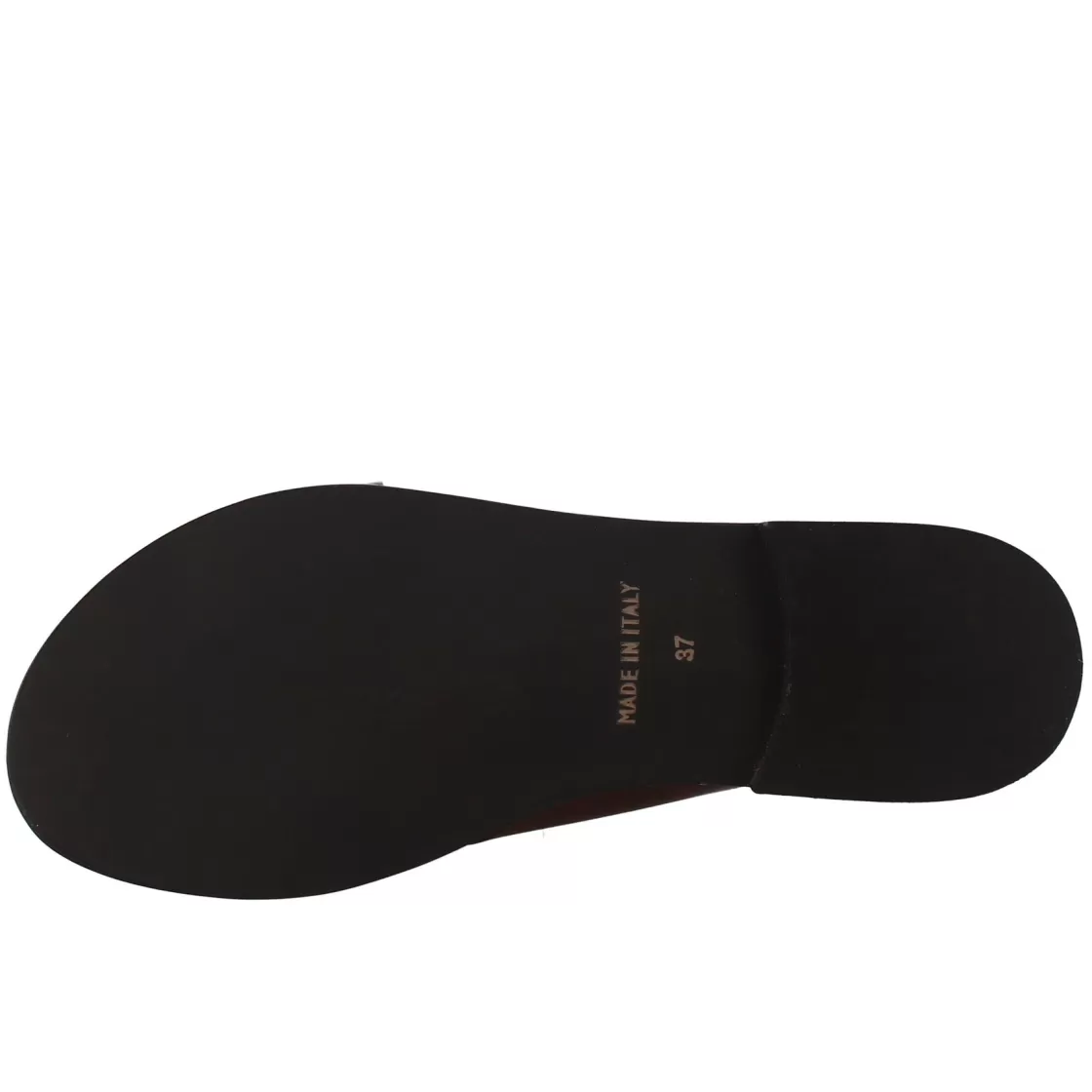 Clearance Leonardo Shoes Sandali Bassi Ciabatta Da Donna Fatti A Mano In Pelle Color Cuoio Con Fibbia Dorata Marrone