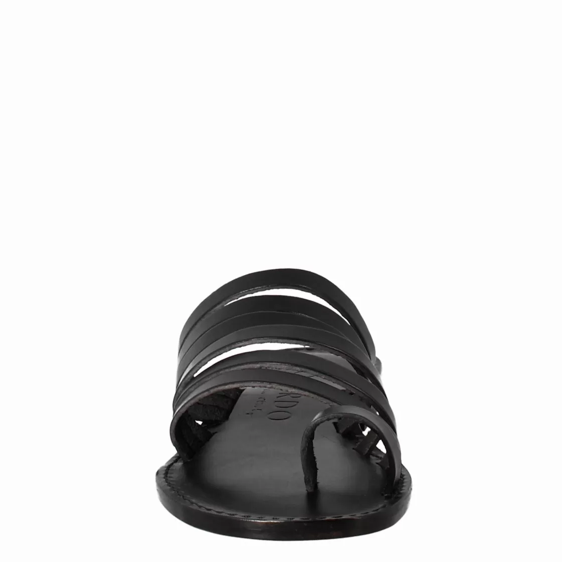 Outlet Leonardo Shoes Sandali Celestia Da Donna Stile Romano Antico In Pelle Colore Nero