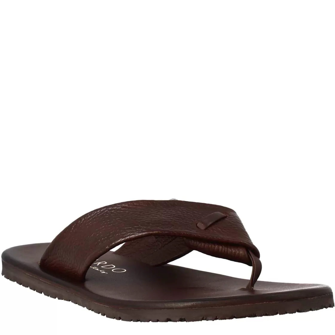 Online Leonardo Shoes Sandali Ciabatta Infradito Da Uomo Fatti A Mano In Pelle Marrone