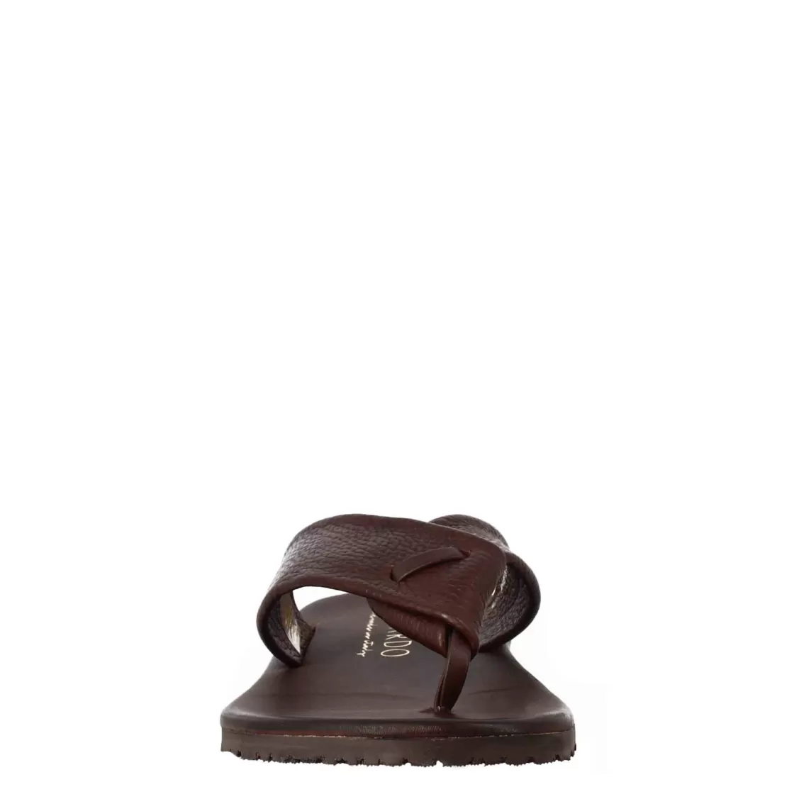 Online Leonardo Shoes Sandali Ciabatta Infradito Da Uomo Fatti A Mano In Pelle Marrone