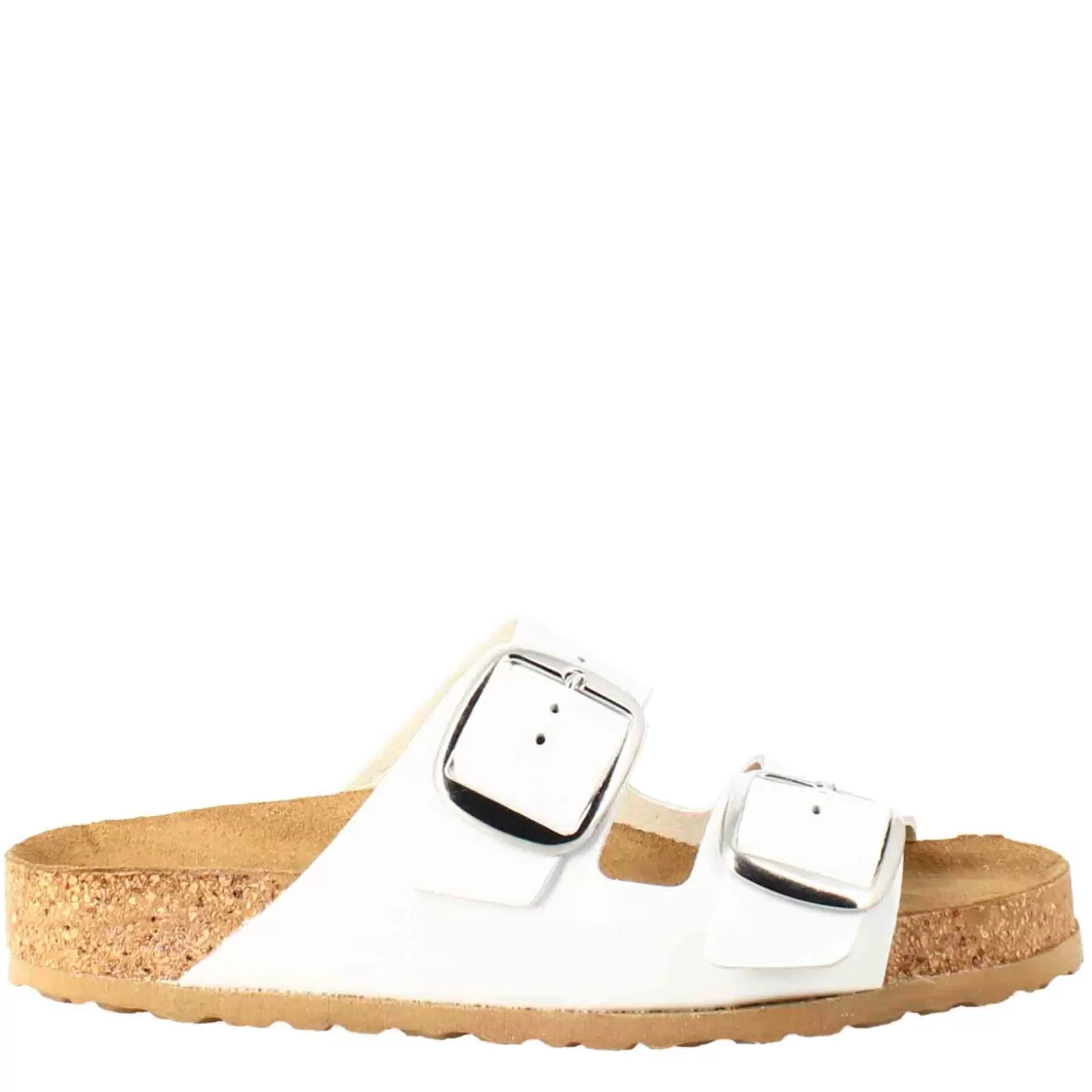Online Leonardo Shoes Sandali Donna Doppia Fibbia In Pelle Colore Bianco