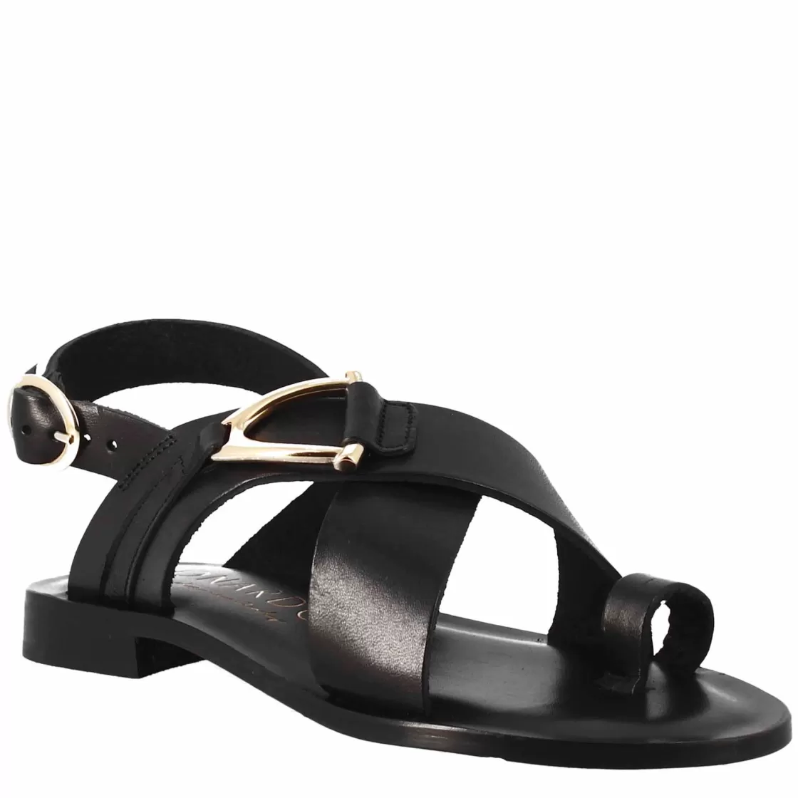 Best Leonardo Shoes Sandali Donna Infradito In Pelle Color Nero
