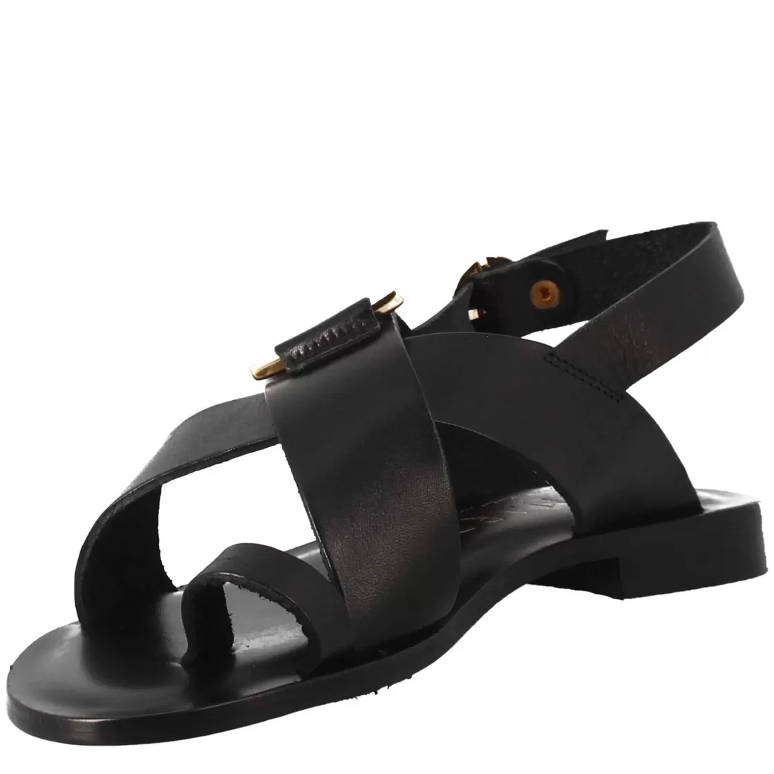 Best Leonardo Shoes Sandali Donna Infradito In Pelle Color Nero