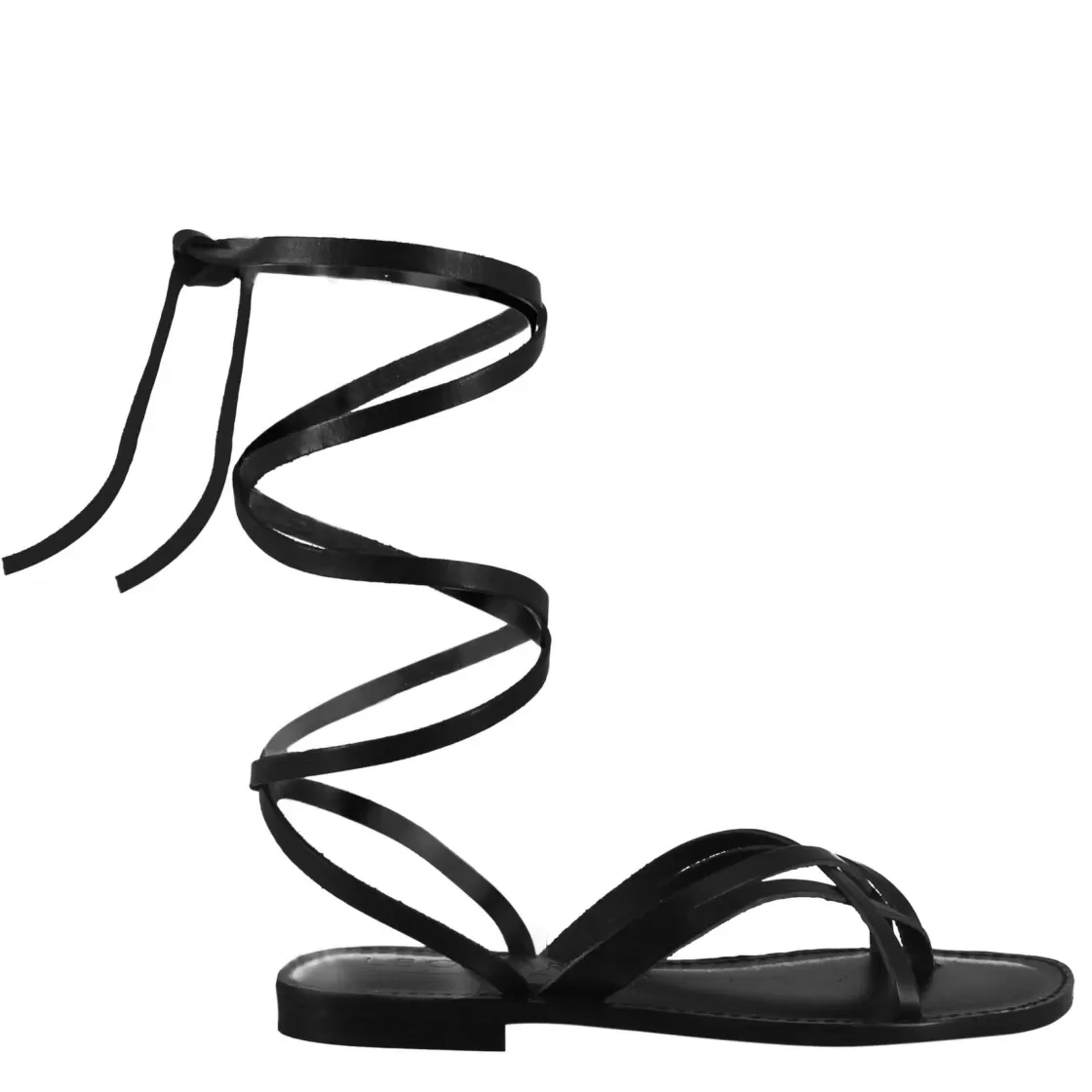 Flash Sale Leonardo Shoes Sandali Eclipse Da Donna Stile Romano Antico In Pelle Colore Nero