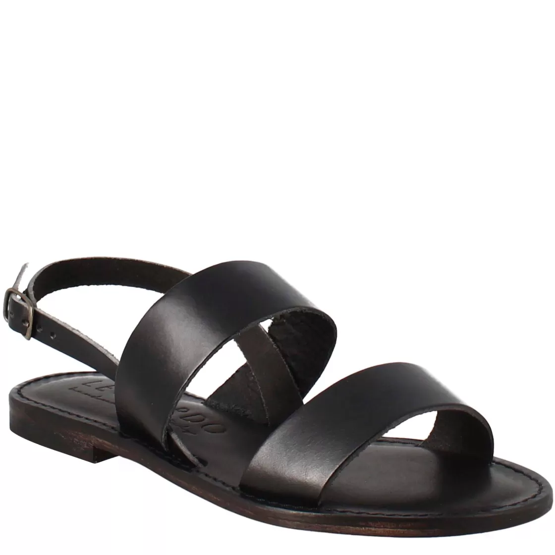 Online Leonardo Shoes Sandali Euforia Da Donna Stile Romano Antico In Pelle Colore Nero