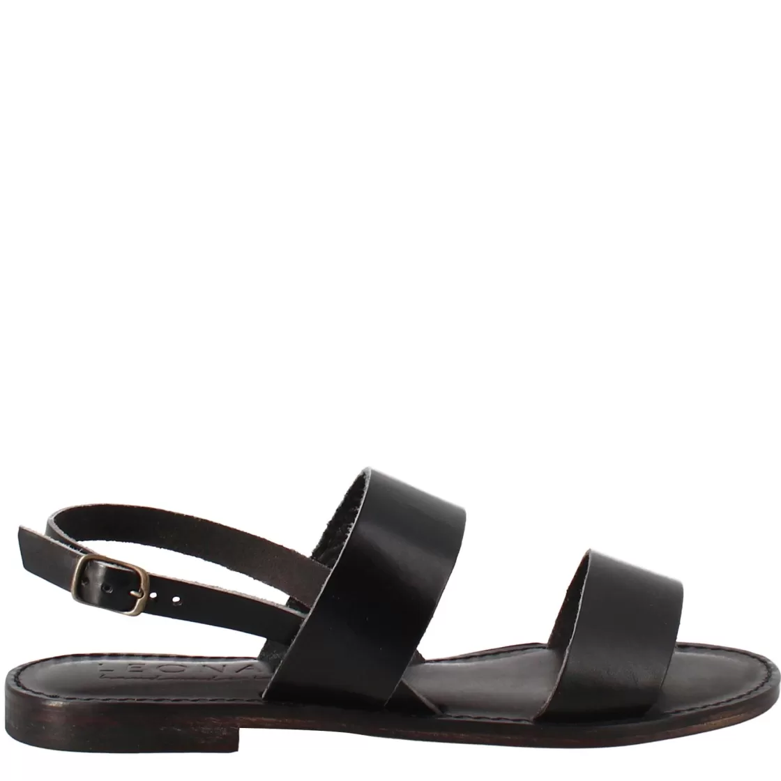 Online Leonardo Shoes Sandali Euforia Da Donna Stile Romano Antico In Pelle Colore Nero