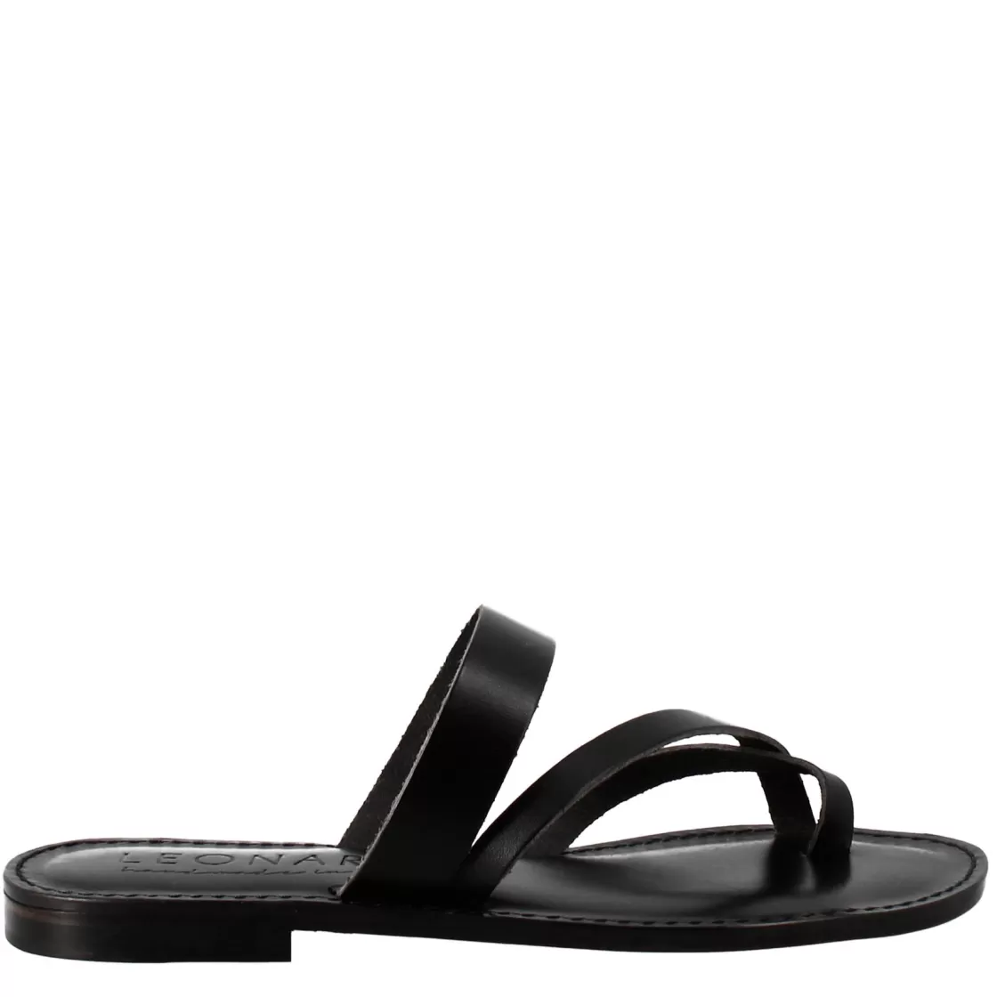 Cheap Leonardo Shoes Sandali Nebula Da Donna Stile Romano Antico In Pelle Nero