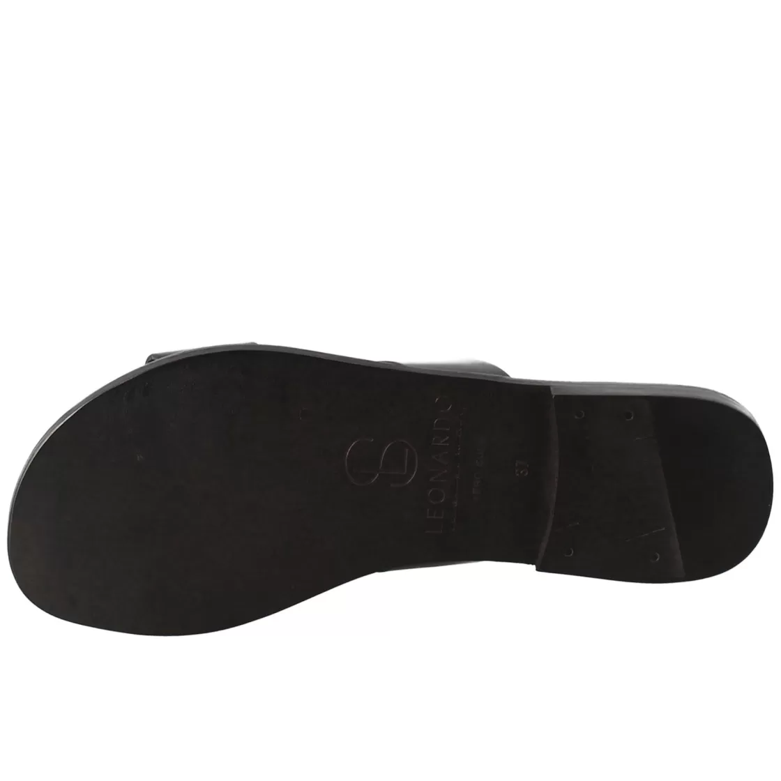Sale Leonardo Shoes Sandali Nirvana Da Donna Stile Romano Antico In Pelle Colore Nero
