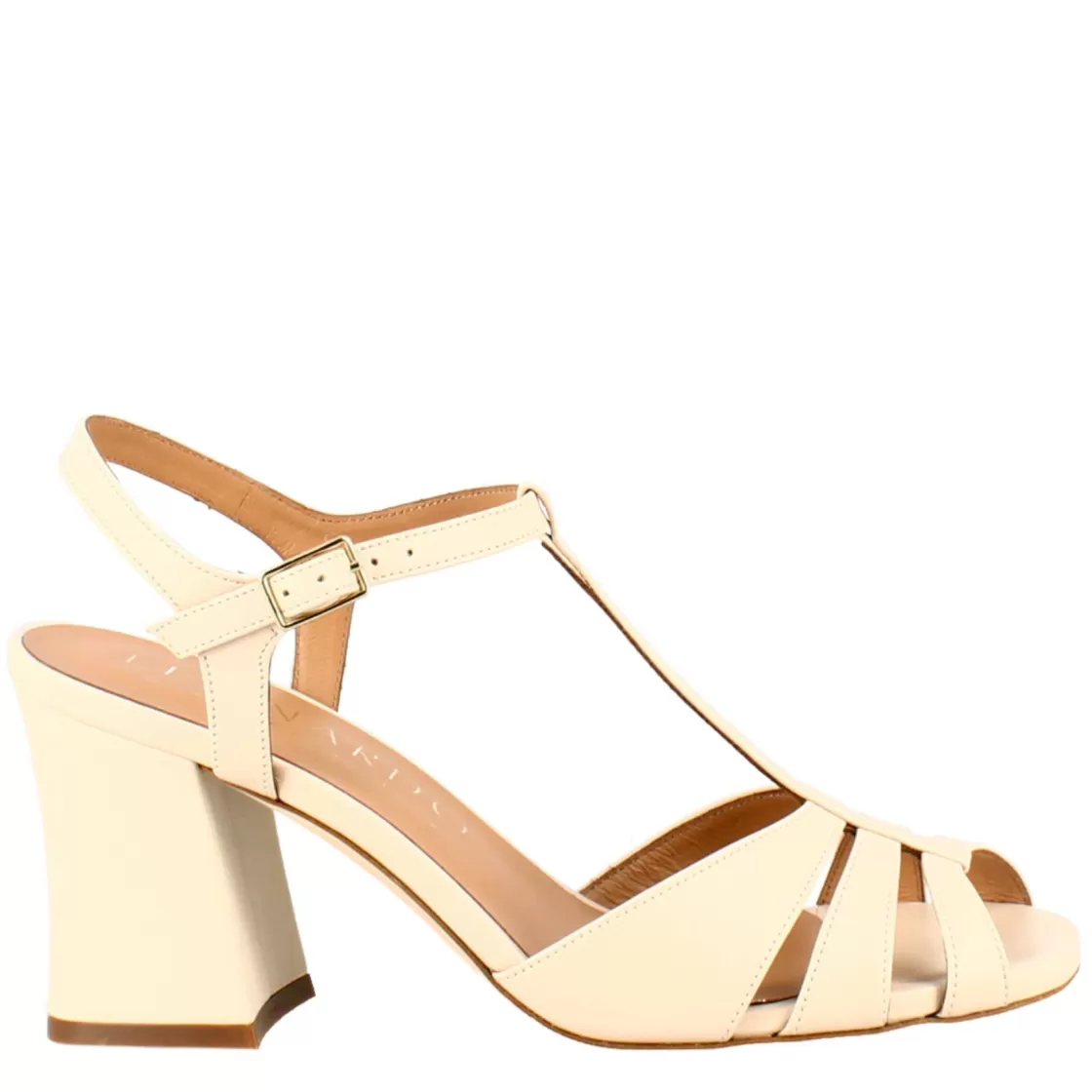 Best Sale Leonardo Shoes Sandalo A Gabbia Da Donna In Pelle Colore Cipria