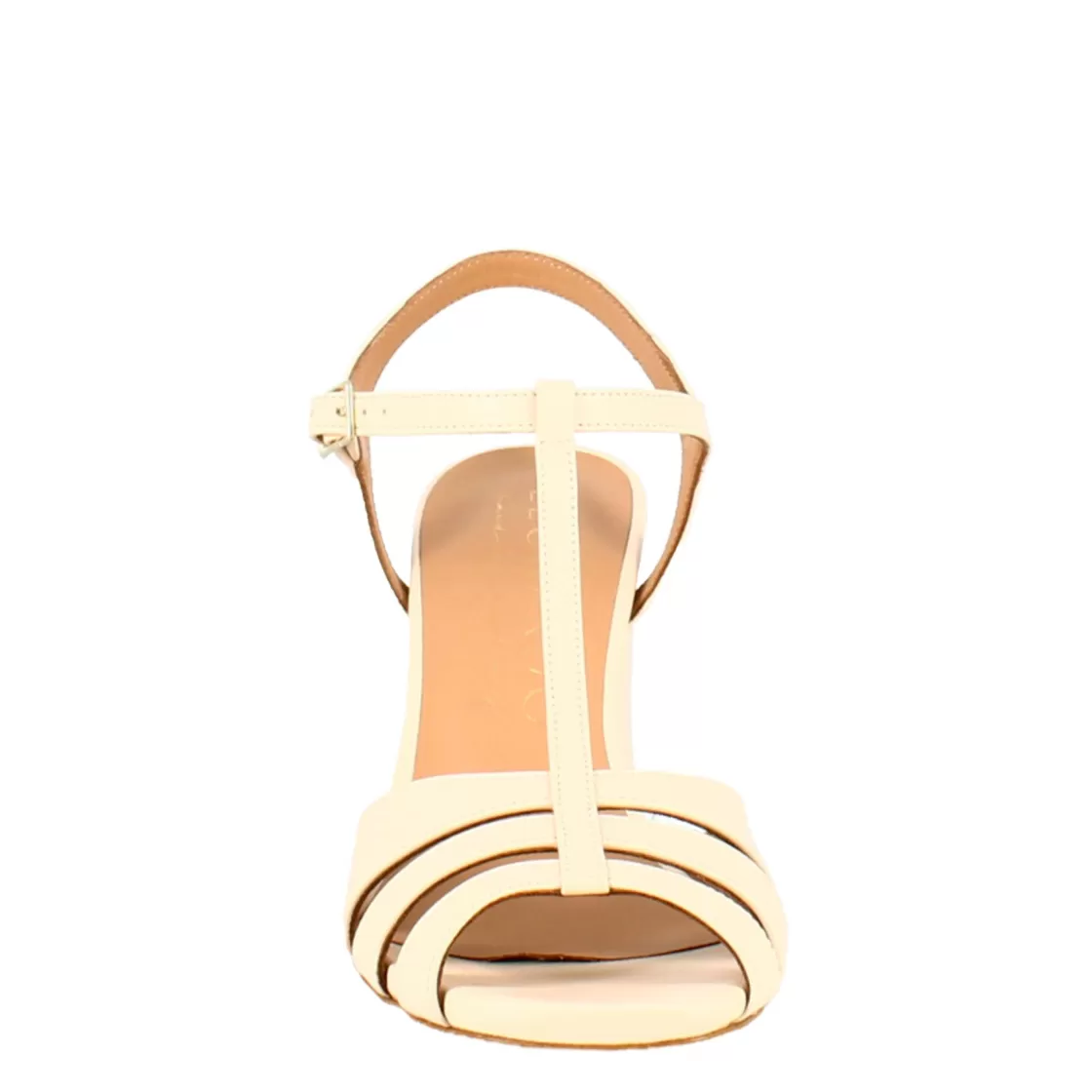 Best Sale Leonardo Shoes Sandalo A Gabbia Da Donna In Pelle Colore Cipria
