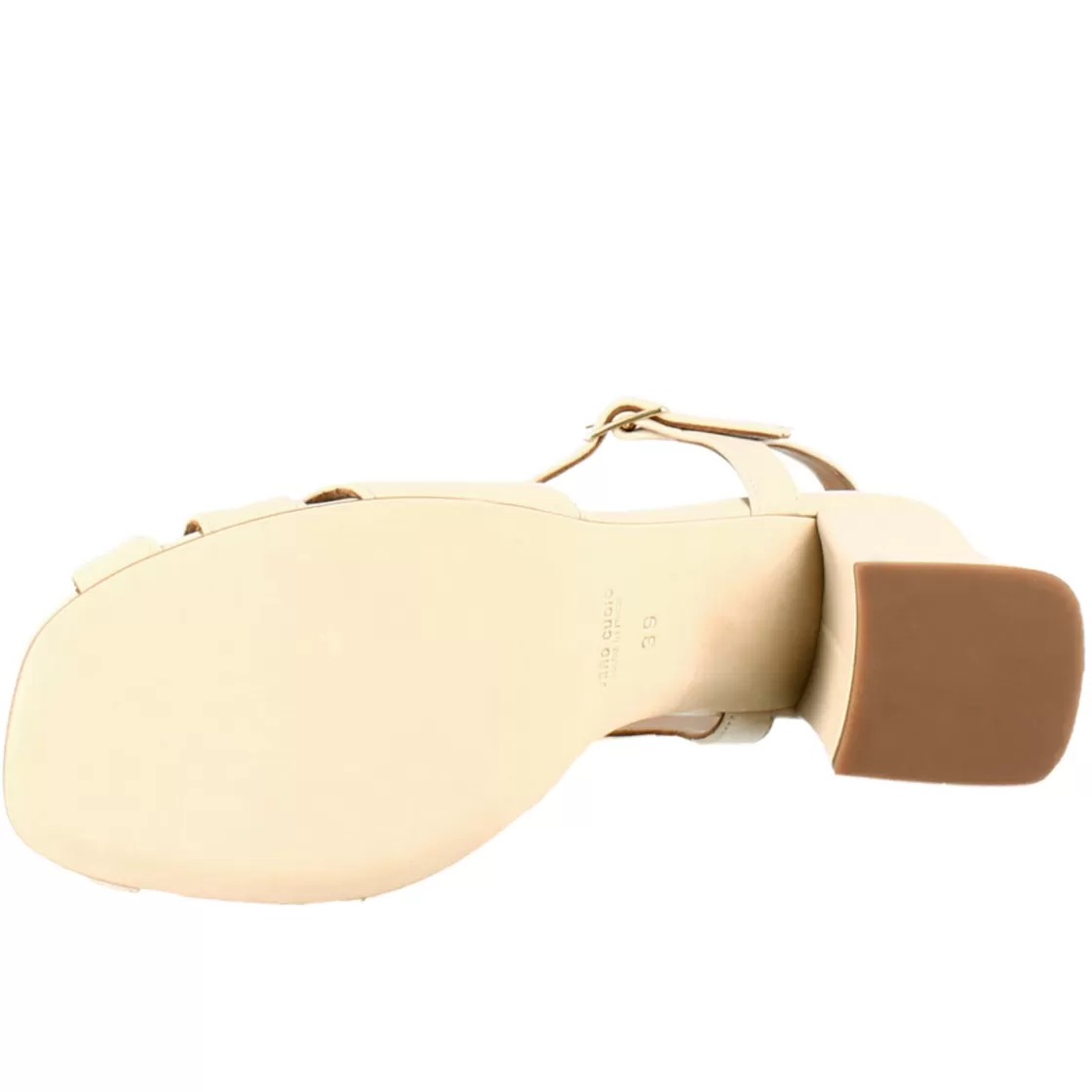 Best Sale Leonardo Shoes Sandalo A Gabbia Da Donna In Pelle Colore Cipria
