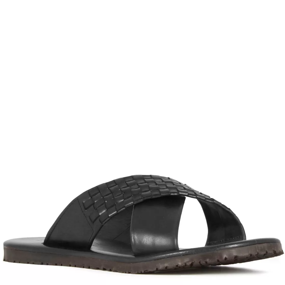 Discount Leonardo Shoes Sandalo Ciabatte A Doppia Fascia Da Uomo In Pelle Colore Fatte A Mano Nero