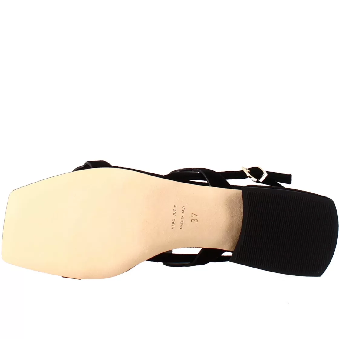 Best Sale Leonardo Shoes Sandalo Da Donna A Forma Squadrata In Pelle Scamosciata Con Glitter Nero