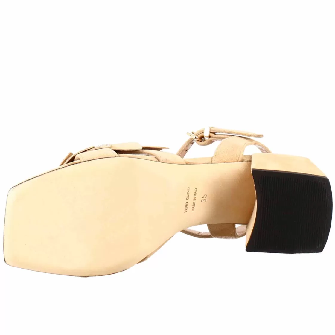 Sale Leonardo Shoes Sandalo Da Donna In Pelle Scamosciata Con Glitter Applicati Beige