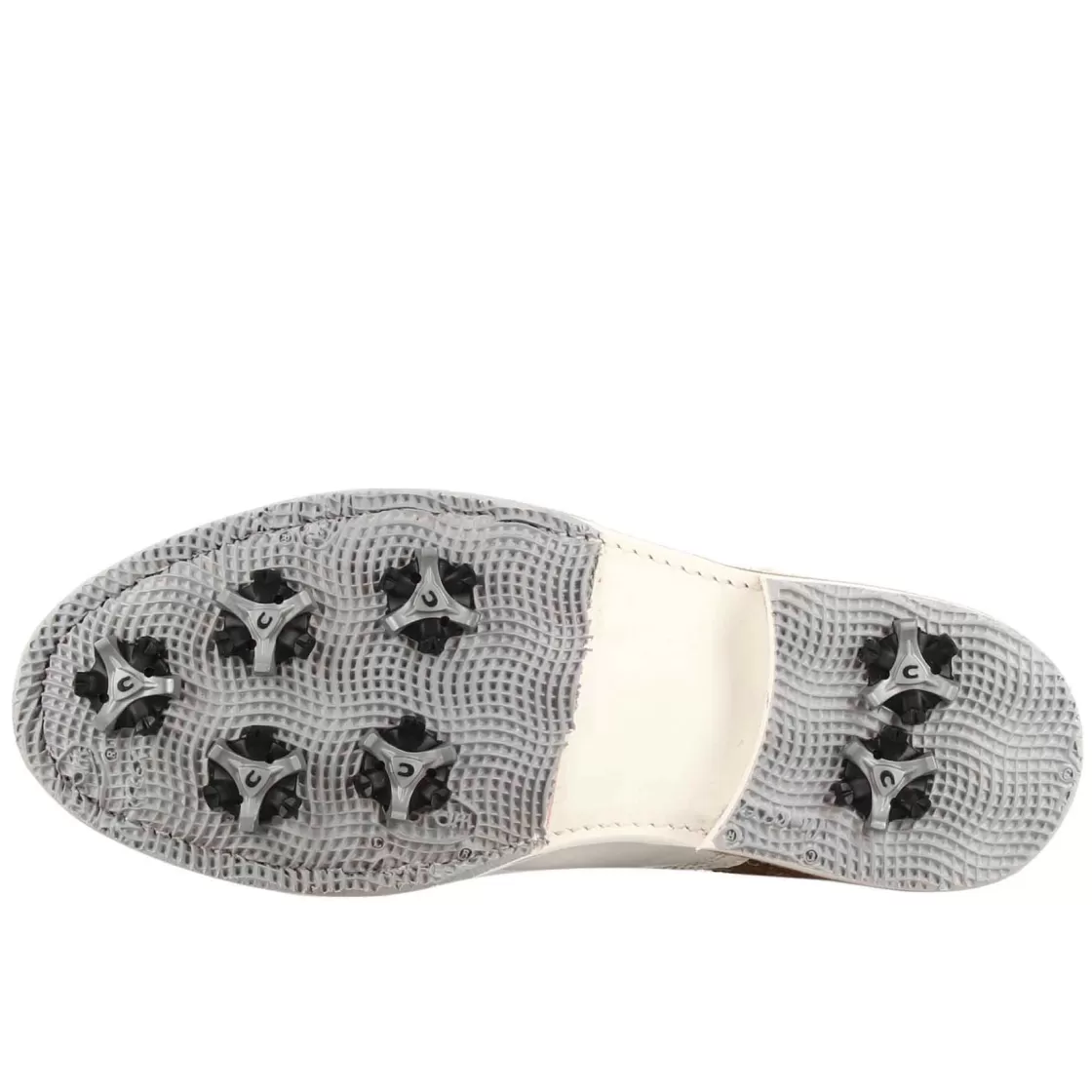 Online Leonardo Shoes Scarpe Da Golf Artigianali Da Donna In Pelle Bianca Con Dettagli In Colore Marrone Chiaro. Bianco