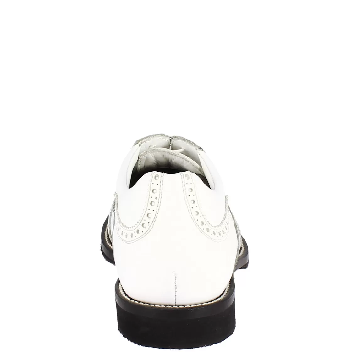 Cheap Leonardo Shoes Scarpe Da Golf Uomo Classiche Artigianali In Pelle Bianca Grigia Grigio