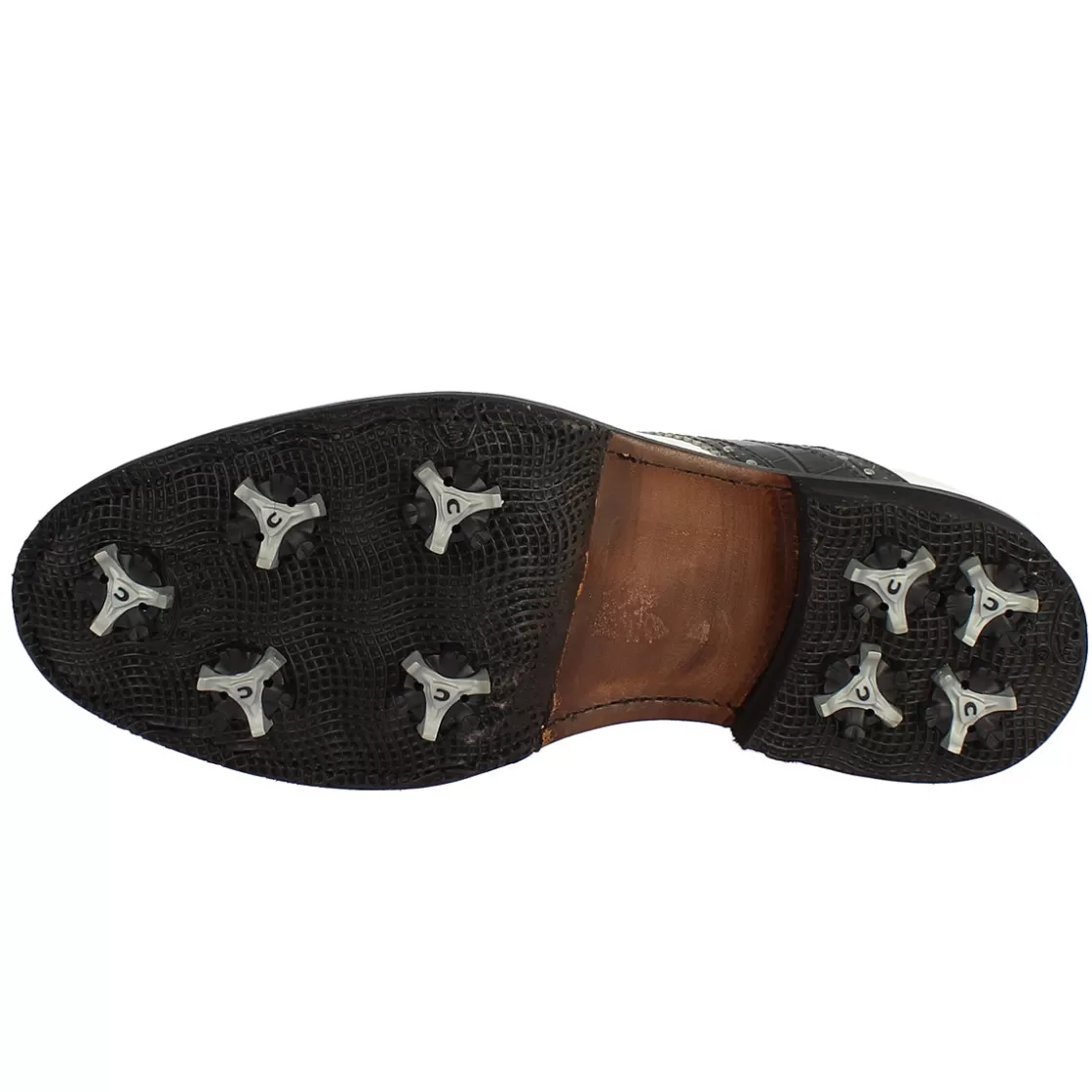 Cheap Leonardo Shoes Scarpe Da Golf Uomo Classiche Artigianali In Pelle Bianca Grigia Grigio