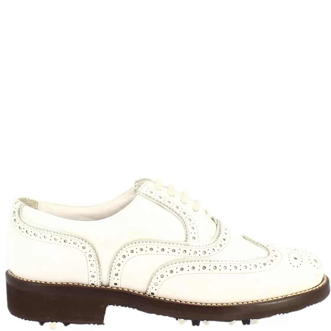 Cheap Leonardo Shoes Scarpe Da Golf Uomo Impermeabili Fatte A Mano In Pelle Bianca Nero