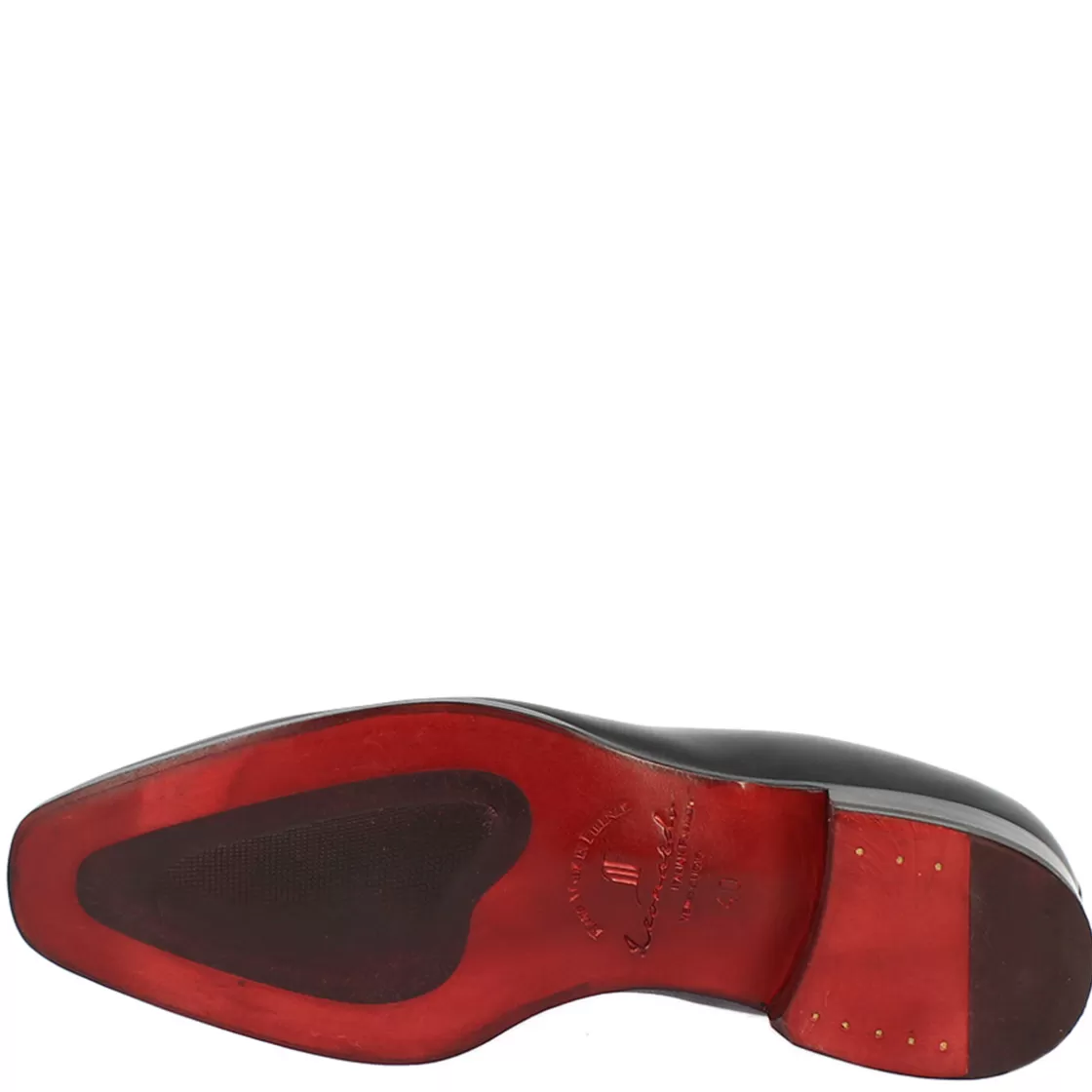 Store Leonardo Shoes Scarpe Da Uomo Fatte A Mano Stringate In Pelle Nera Con Lacci Nero