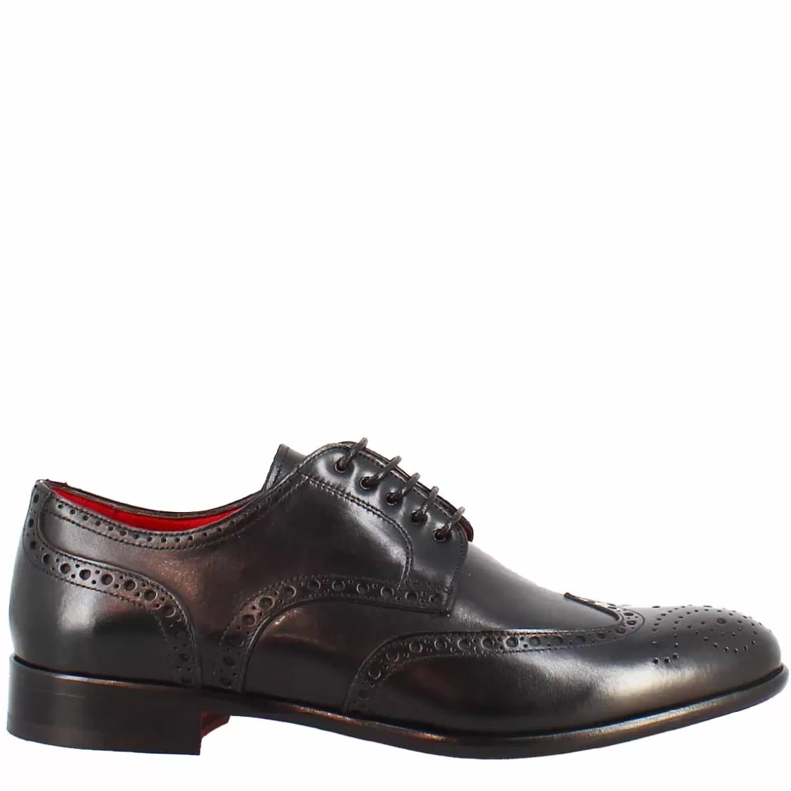 Flash Sale Leonardo Shoes Scarpe Francesine Brogue Da Uomo Fatte A Mano In Pelle Colore Nero