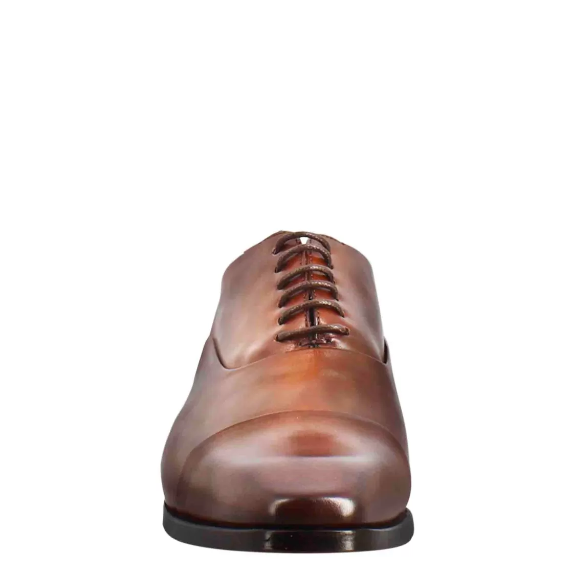 Best Leonardo Shoes Scarpe Francesine Con Puntale In Pelle Color Brandy Marrone