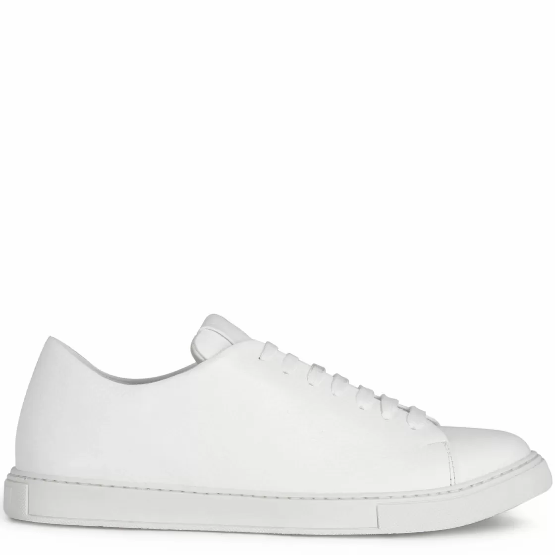 Online Leonardo Shoes Sneaker Classica Da Uomo In Pelle Colore Bianco