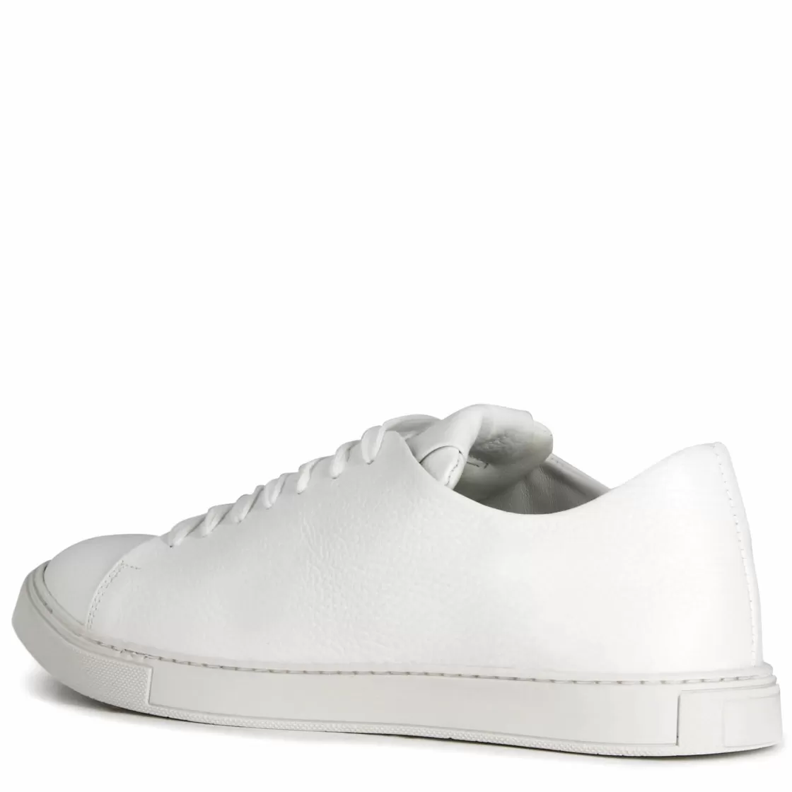 Online Leonardo Shoes Sneaker Classica Da Uomo In Pelle Colore Bianco