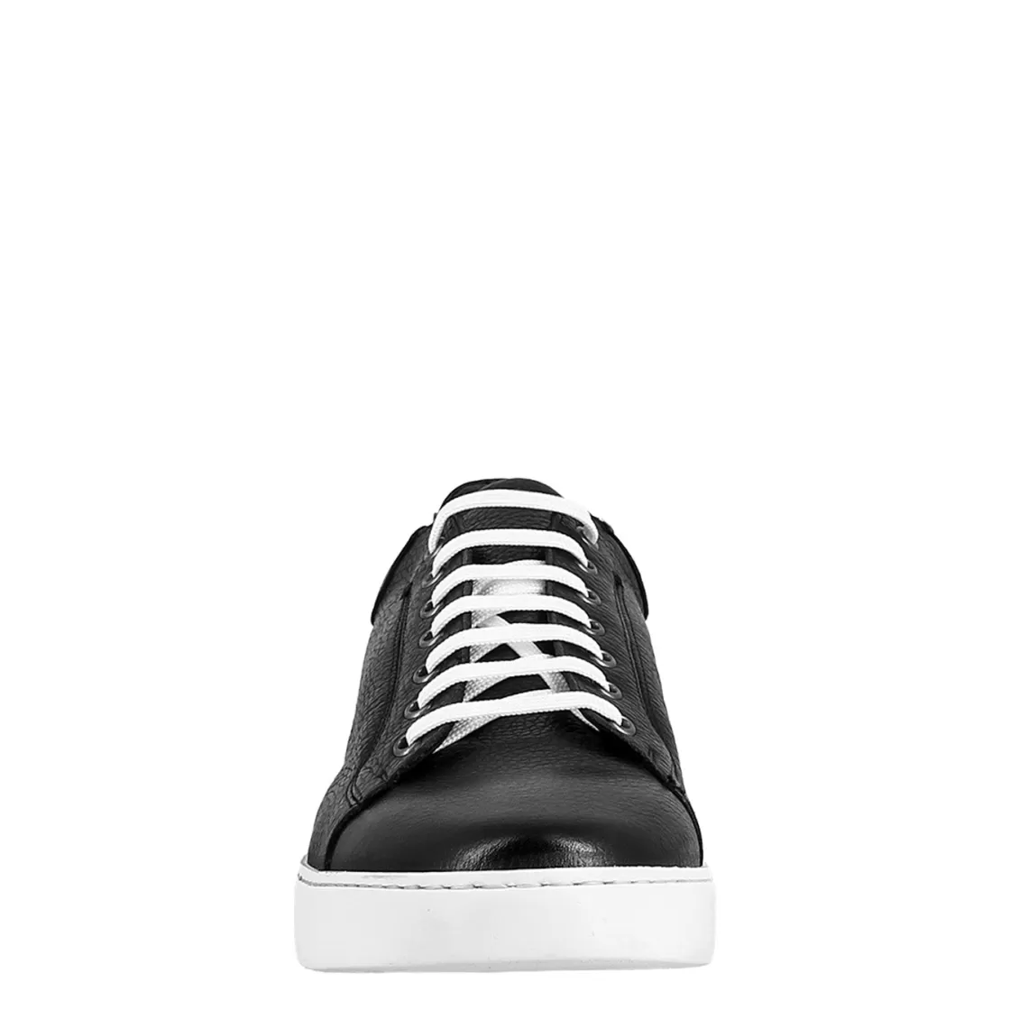 Hot Leonardo Shoes Sneaker Colore Elegante Da Uomo In Pelle Liscia Nero
