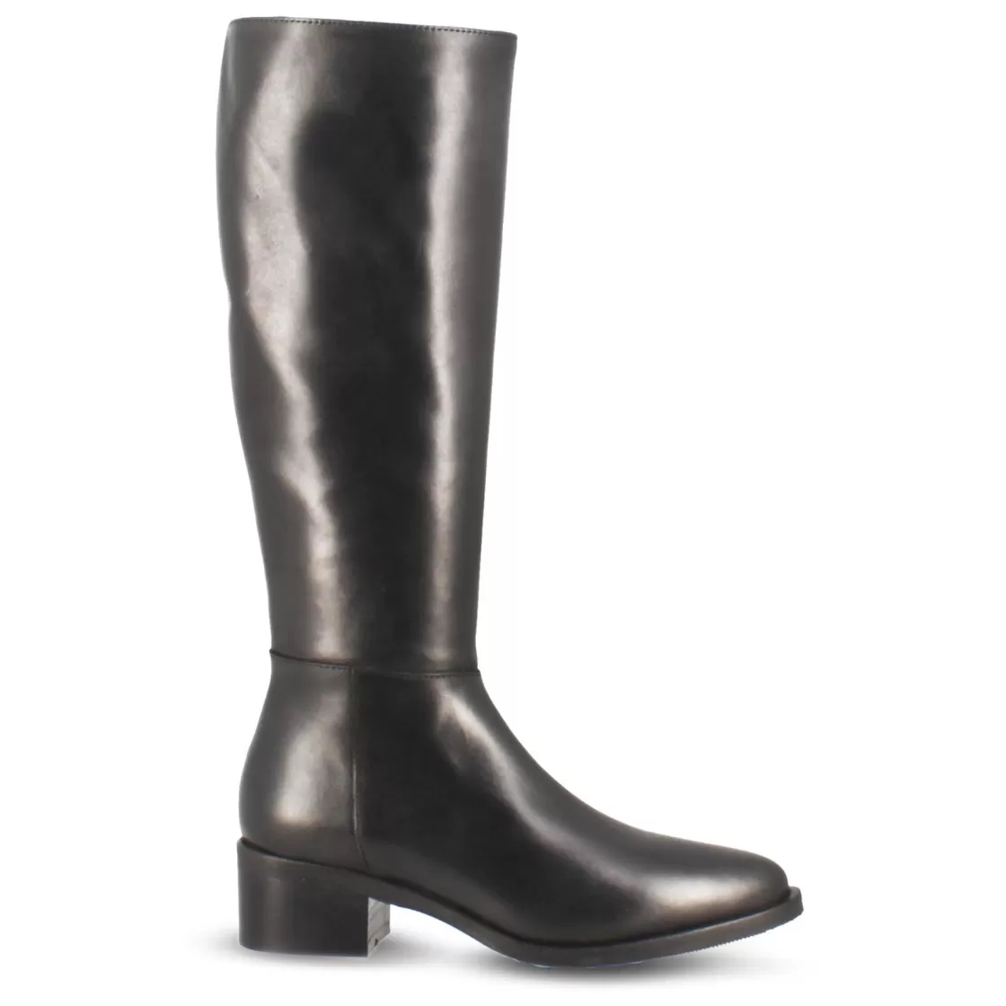 Sale Leonardo Shoes Stivale Alto Artigianale Da Donna In Pelle Colore Nero