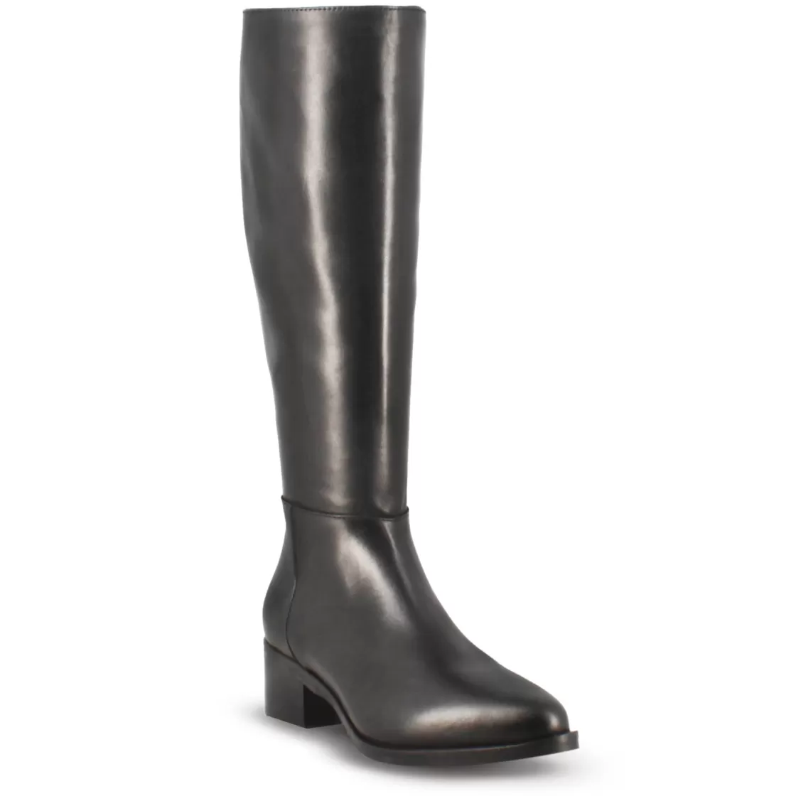 Sale Leonardo Shoes Stivale Alto Artigianale Da Donna In Pelle Colore Nero