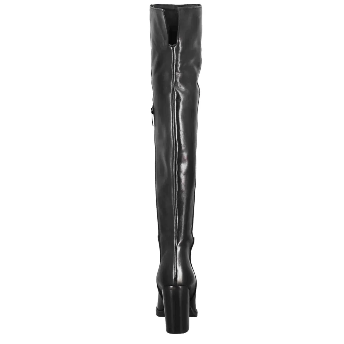 Store Leonardo Shoes Stivale Sopra Il Ginocchio Da Donna Con Tacco Alto In Pelle Colore Nero
