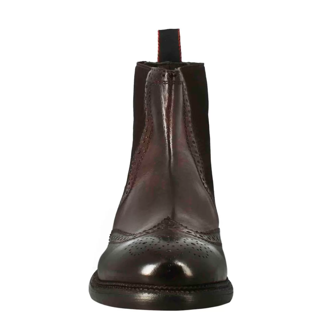 Best Leonardo Shoes Stivaletto Candy Da Uomo In Pelle Lavata Colore Bronzo Marrone
