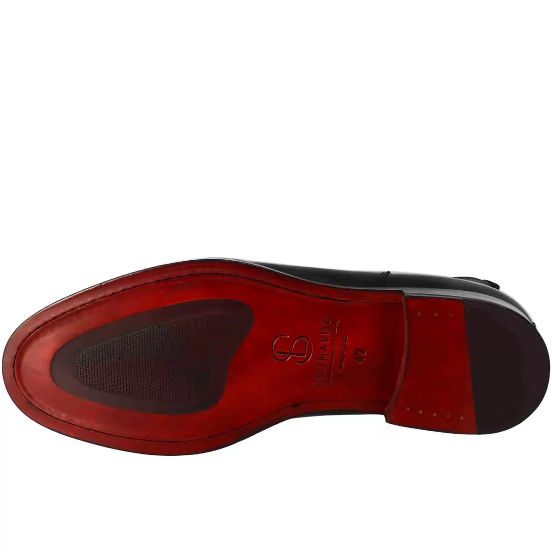 Best Sale Leonardo Shoes Stivaletto Chelsea Da Uomo In Pelle Colore Con Elastico Nero