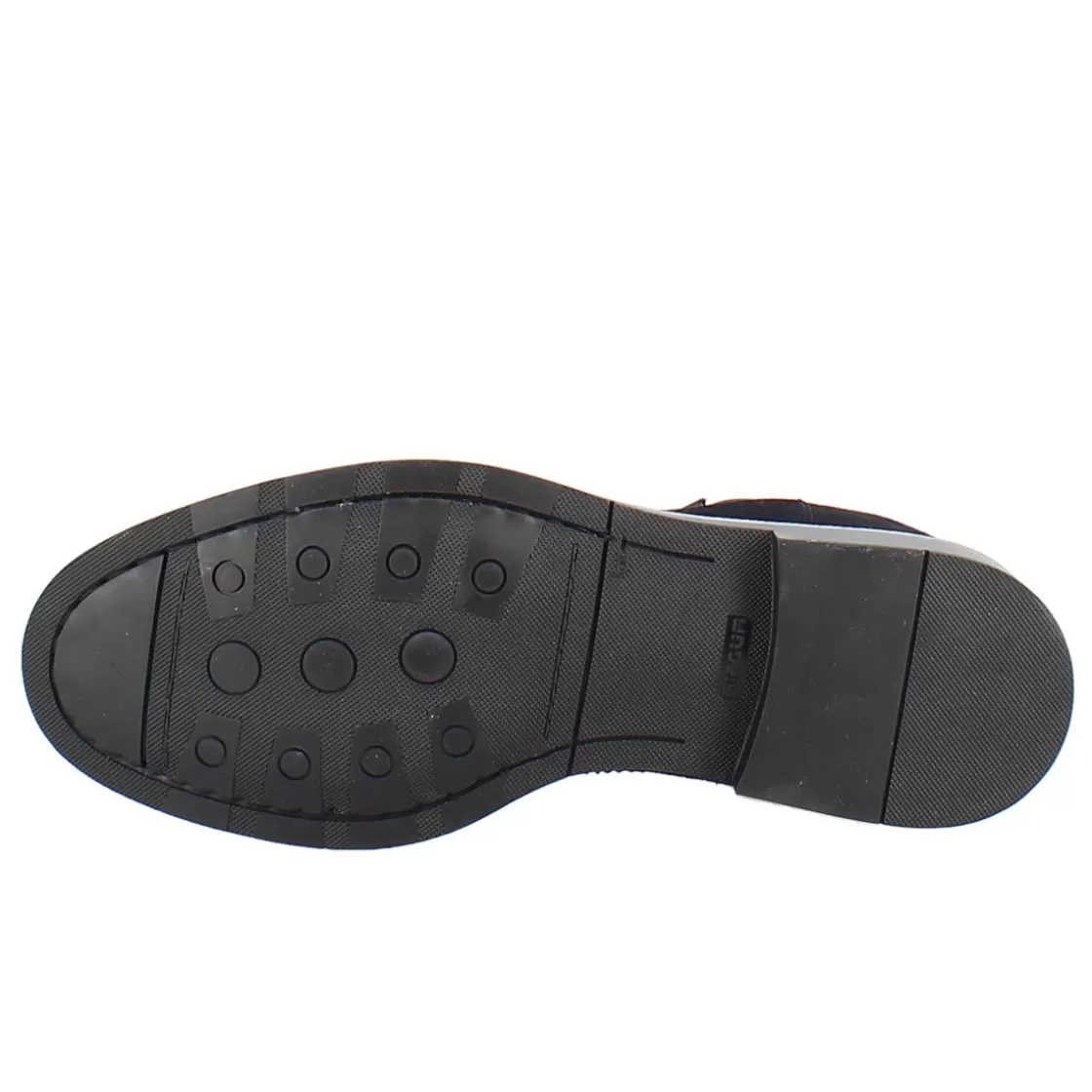 Best Leonardo Shoes Stivaletto Chelsea In Pelle Scamosciata Colore Con Fondo Gomma Blu