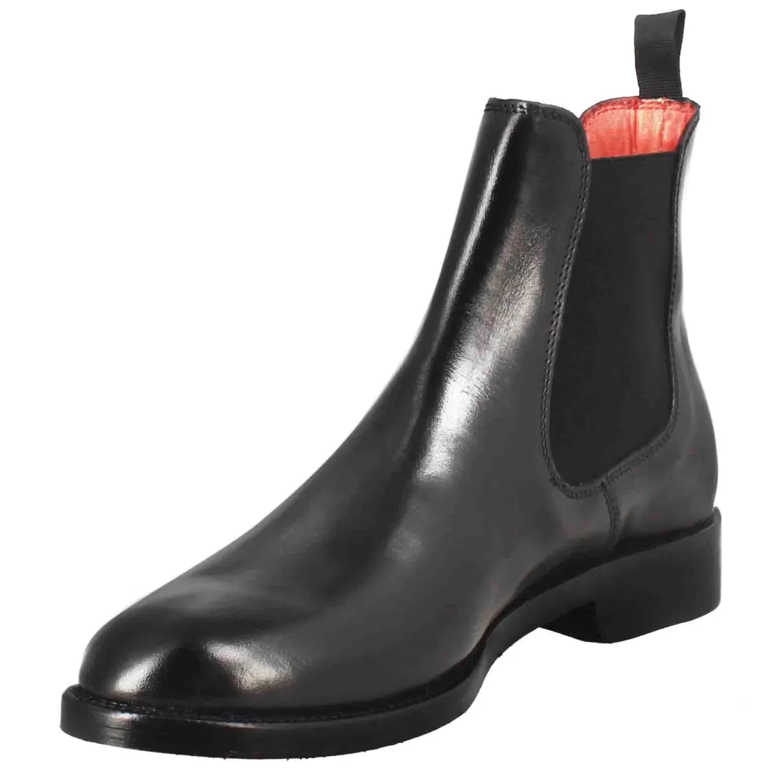 Cheap Leonardo Shoes Stivaletto Da Donna Chelsea Liscio In Pelle Colore Nero