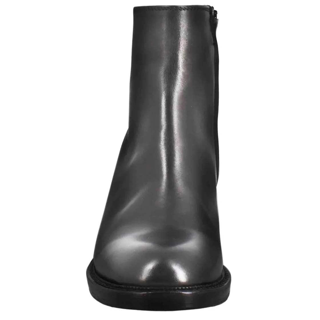 Clearance Leonardo Shoes Stivaletto Diver Basso Da Donna Con Tacco In Pelle Lavata Colore Nero