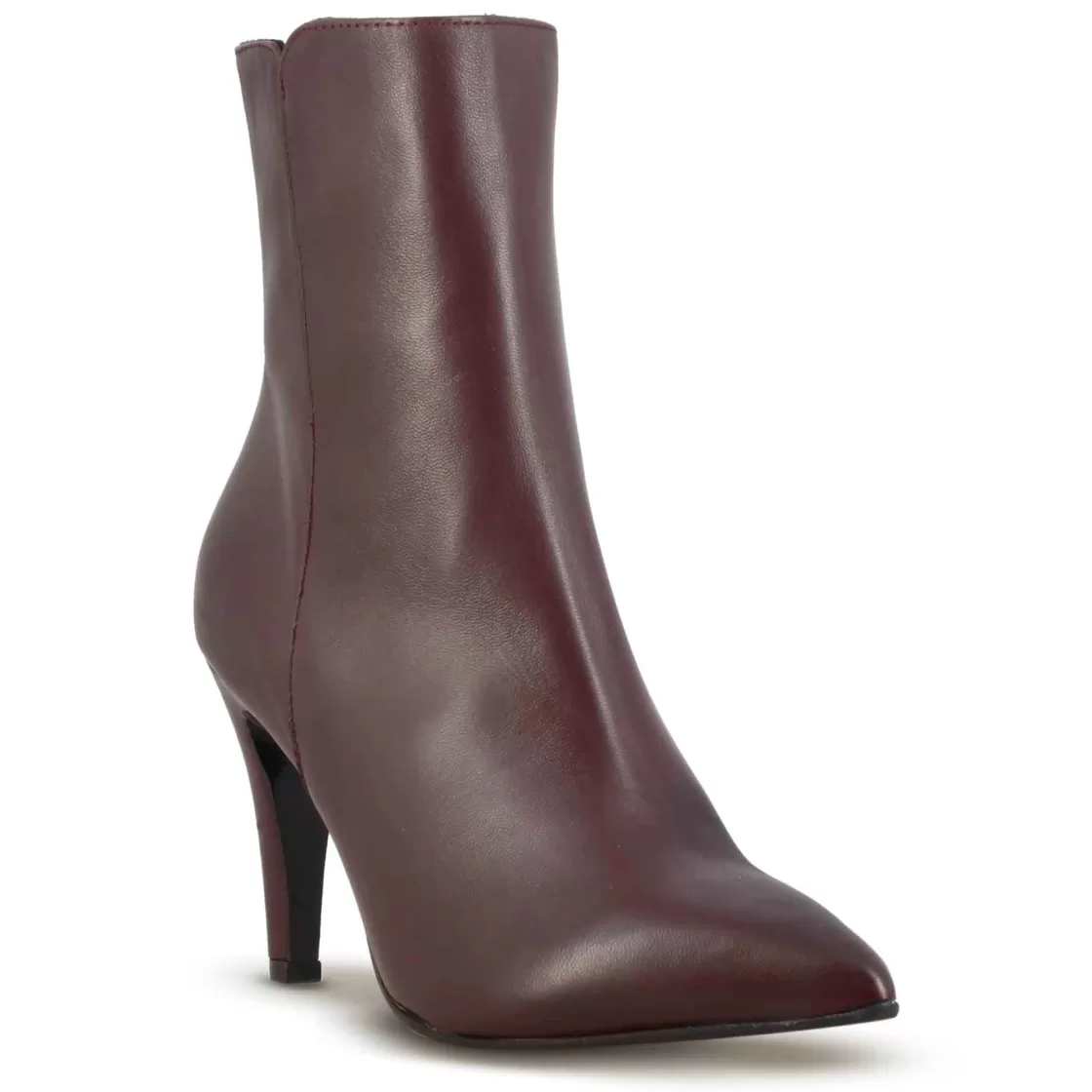 Sale Leonardo Shoes Stivaletto Elegante Da Donna A Punta In Pelle Colore Bordeaux
