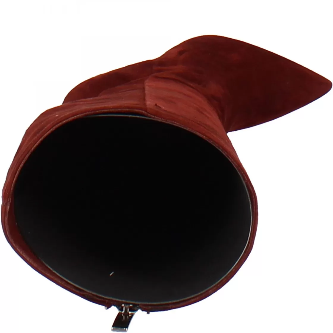 Online Leonardo Shoes Stivali Al Ginocchio A Punta Con Tacco A Spillo Da Donna Fatti A Mano In Pelle Di Camoscio Bordeaux