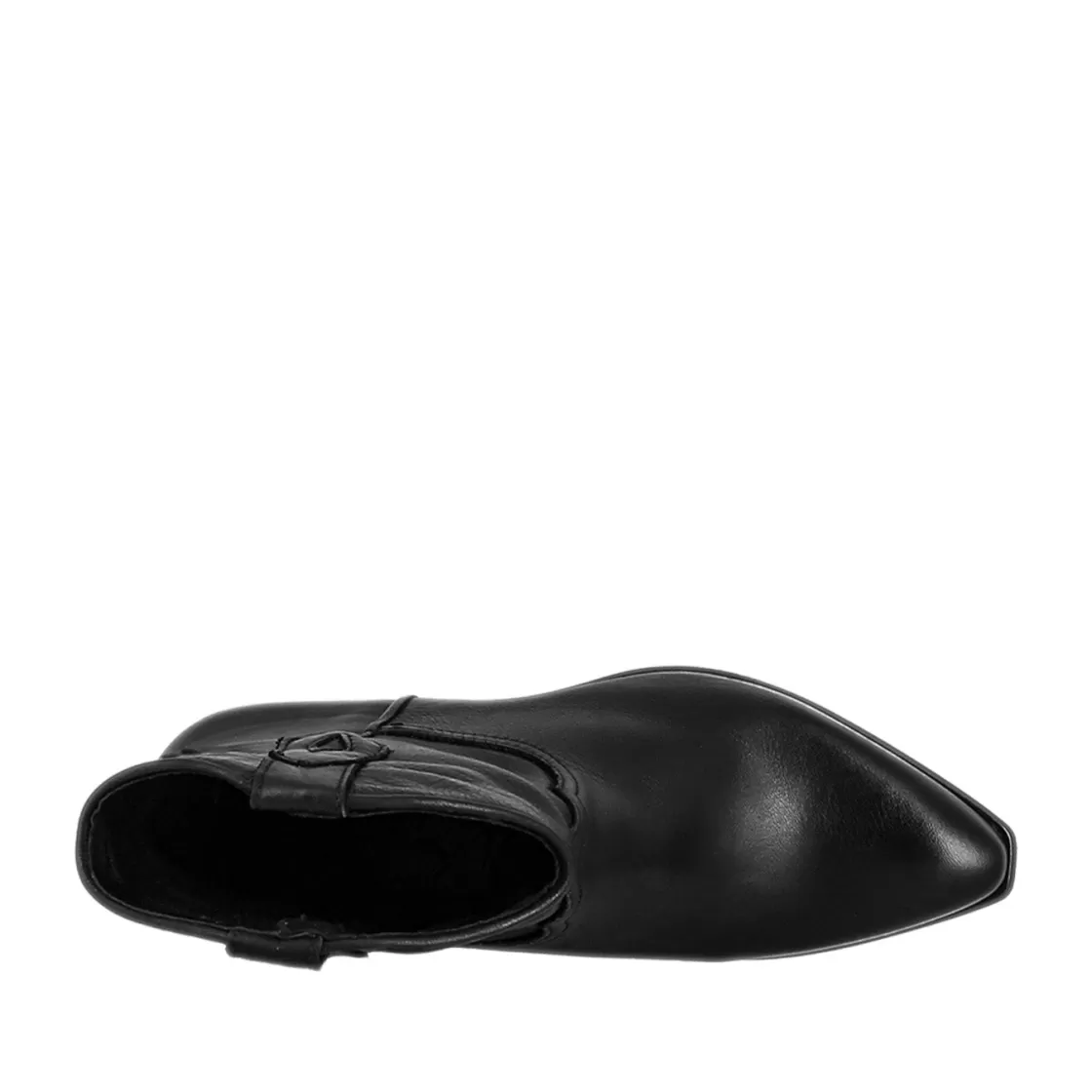 Shop Leonardo Shoes Stivali Texani Bassi Da Donna Sfoderati In Pelle Vintage Nera Nero